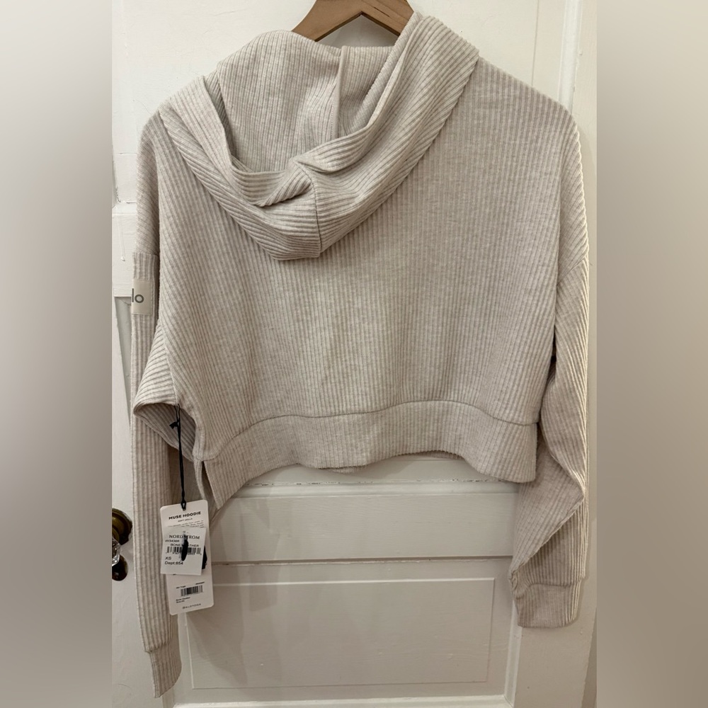 Alo Muse Hoodie Bone Heather XS - Picture 2 of 5